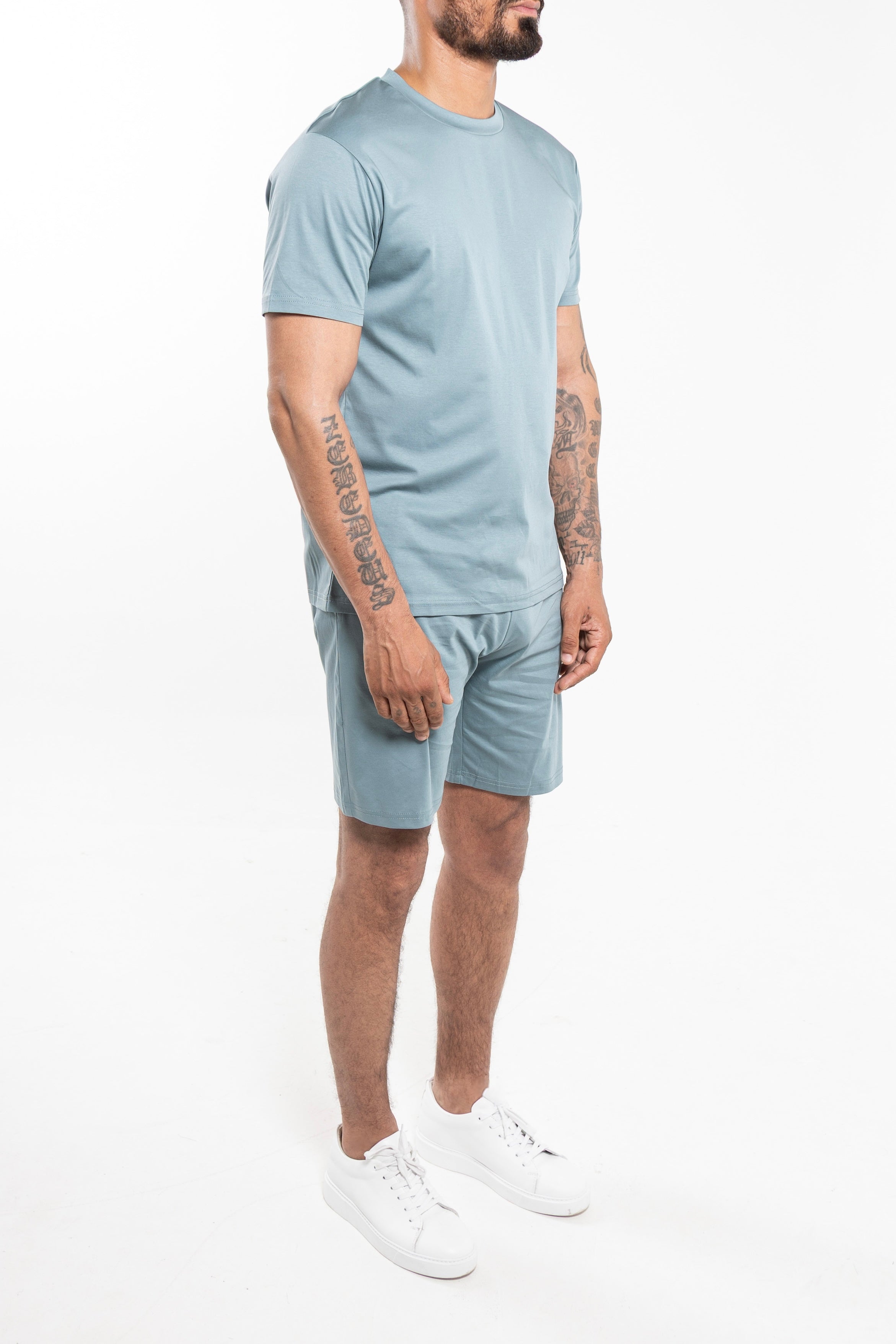 Mercerized Short Set Mint