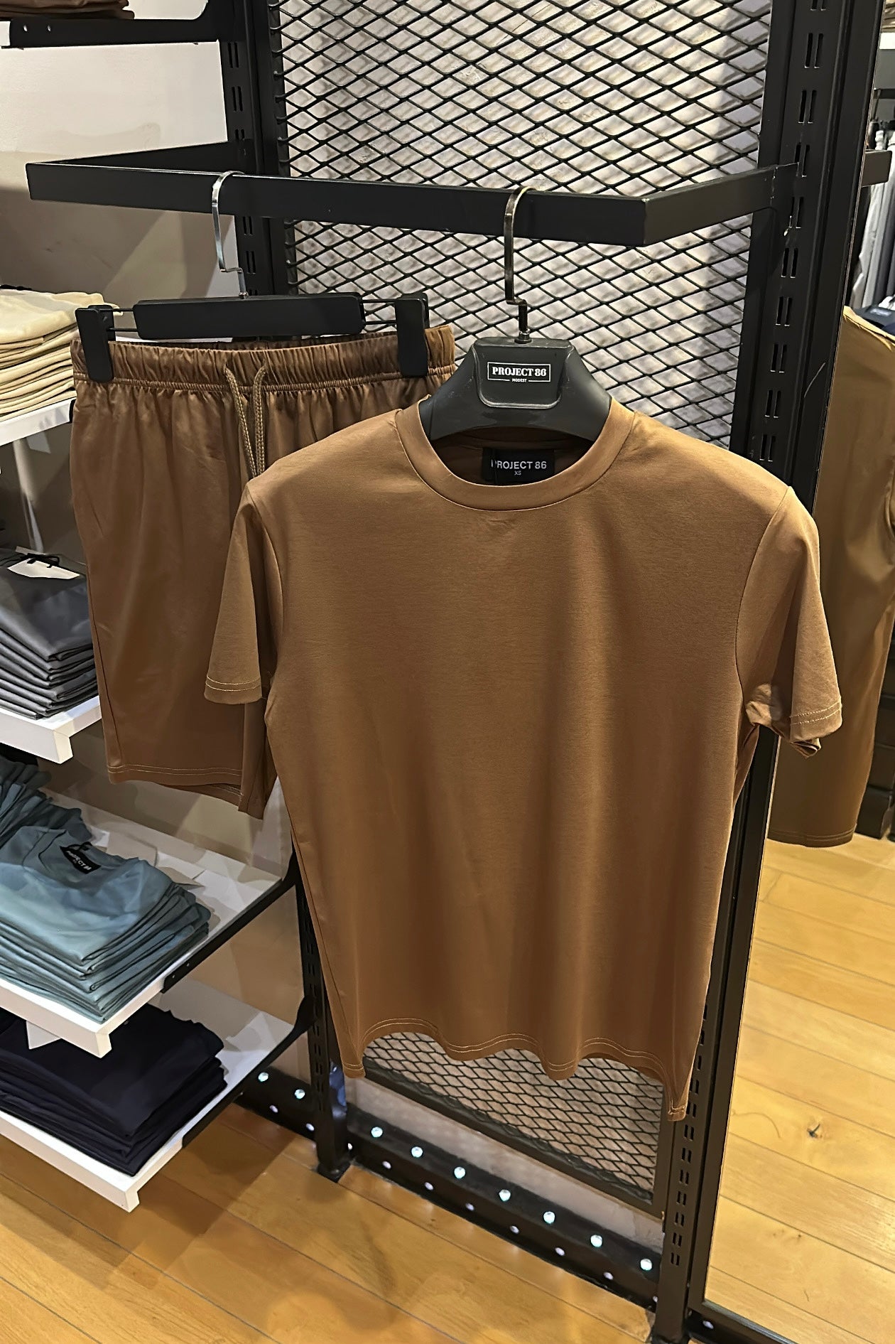 Mercerized Short Set Mocca