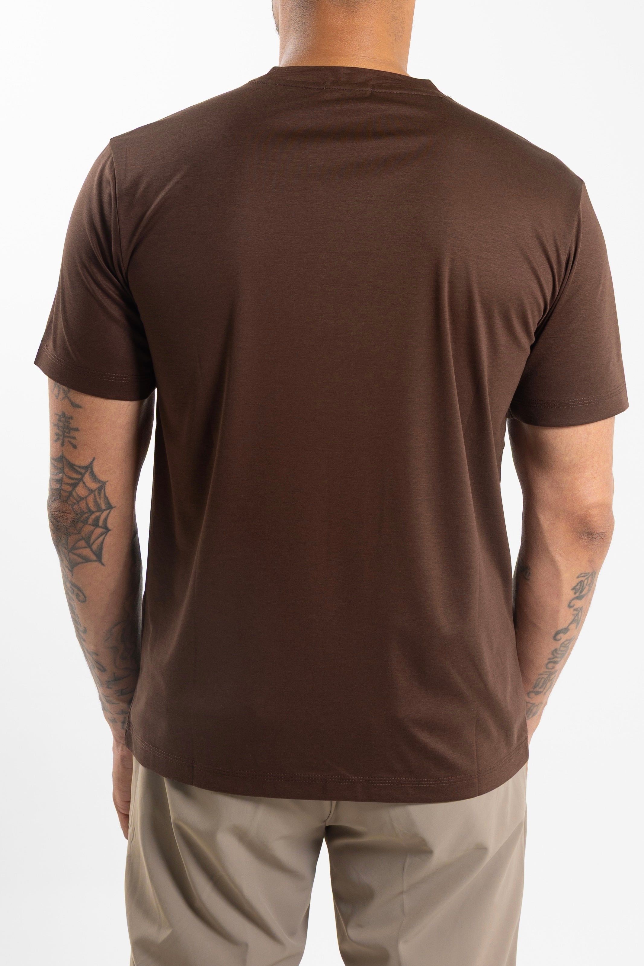Mercerized T-Shirt Brown