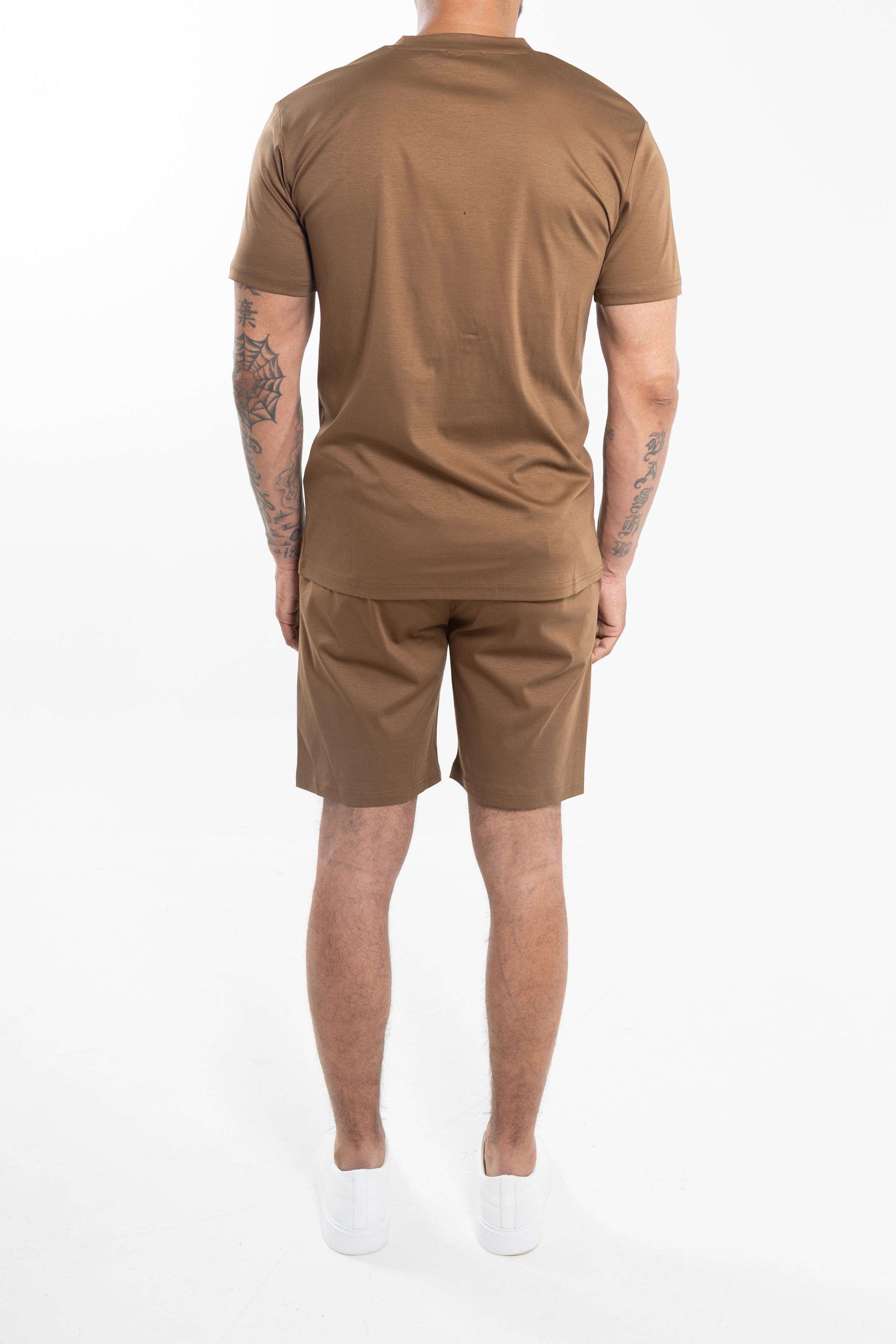 Mercerized Short Set Mocca