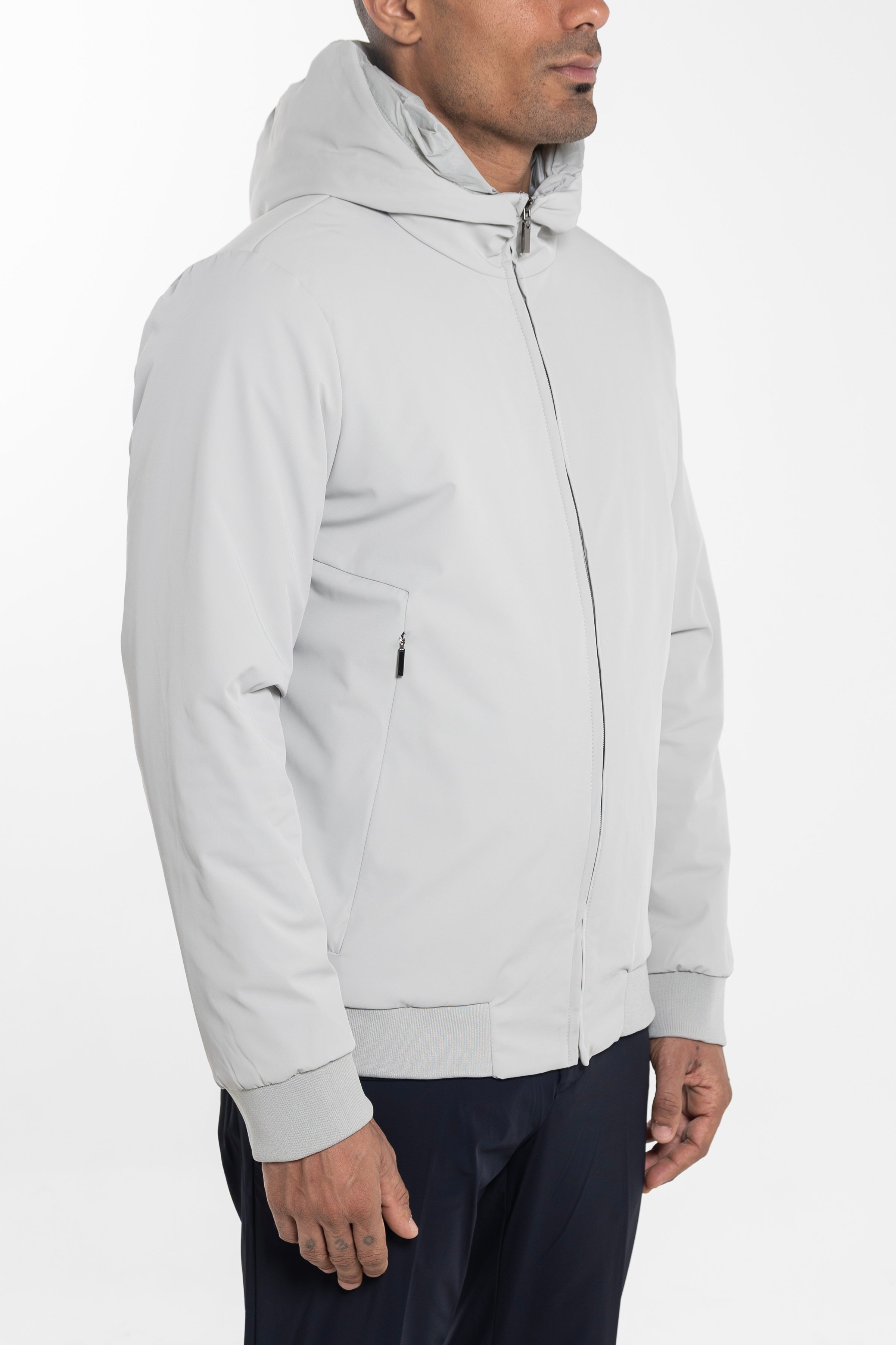 Bally Winter Jacket Ice Grey - Side