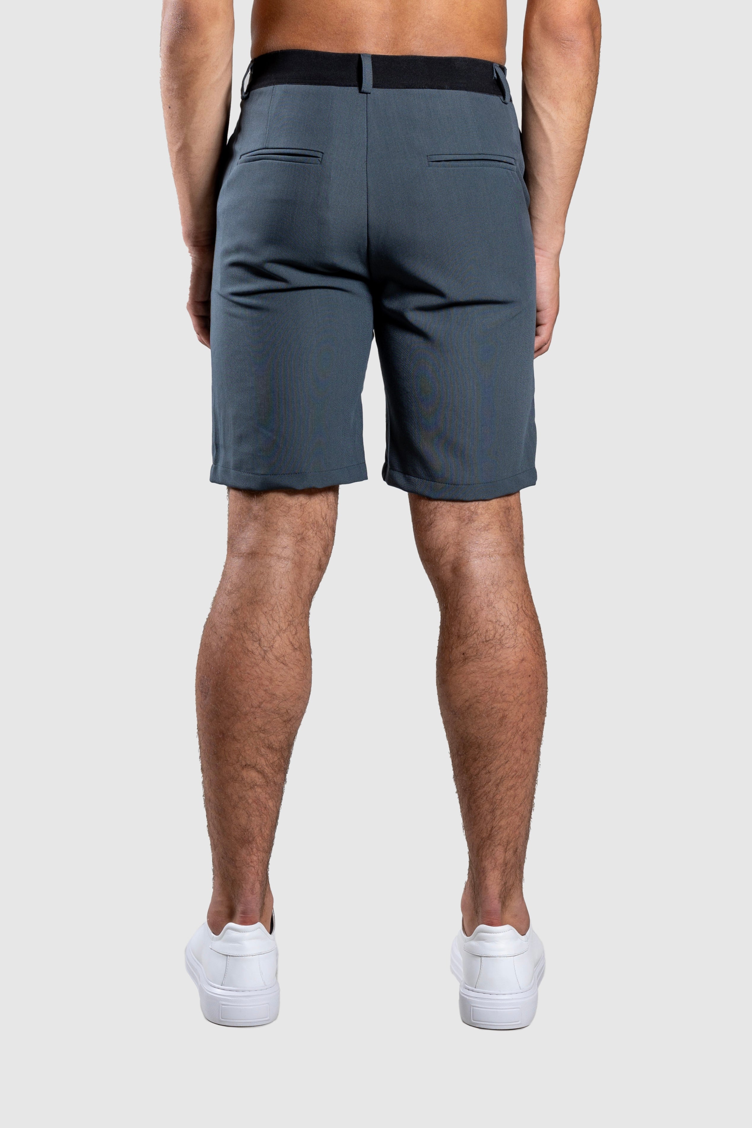 Perugia Korte Broek Grijsblauw