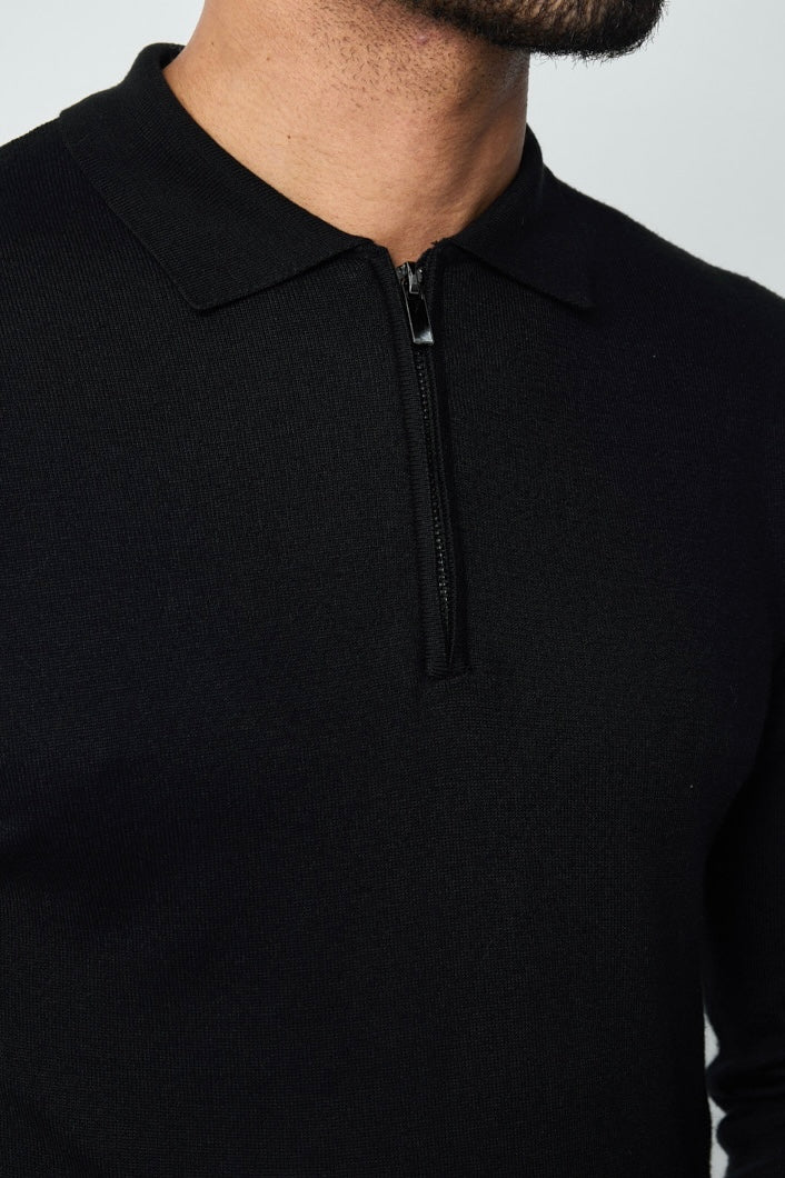 Zip Sweater Black