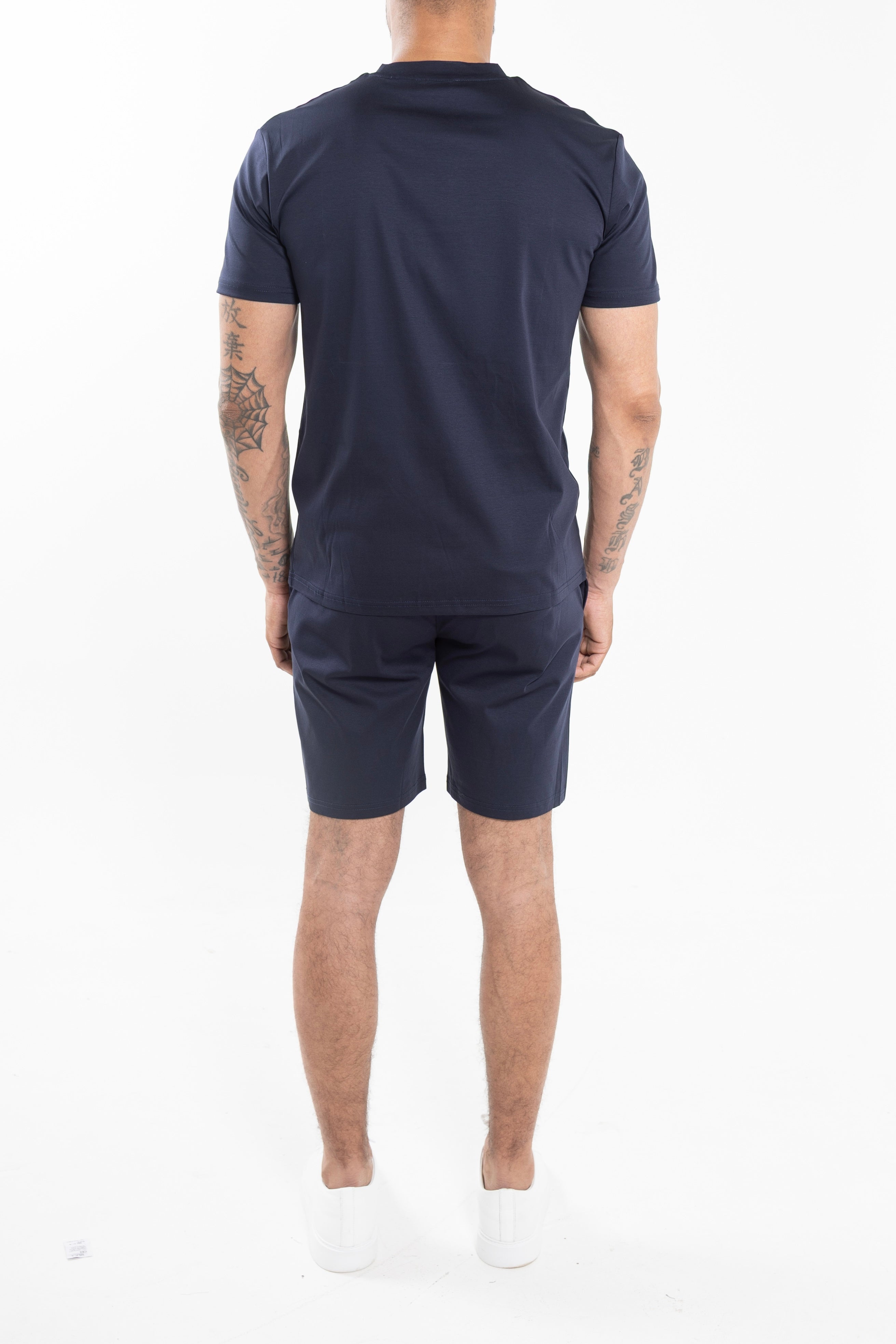 Mercerized Short Set Blue