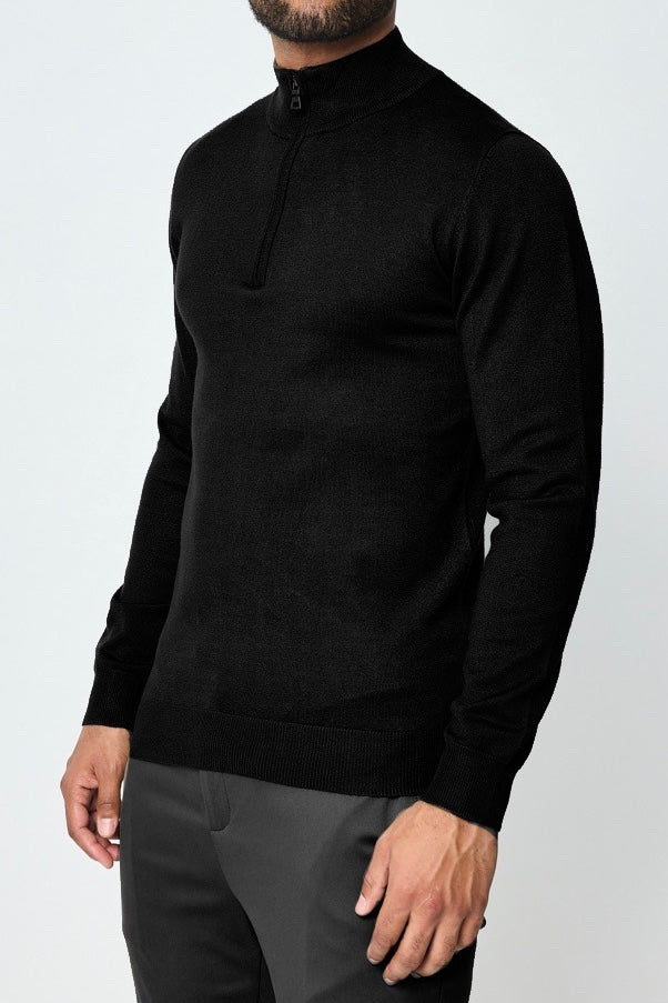 Half-Zip Sweater Black