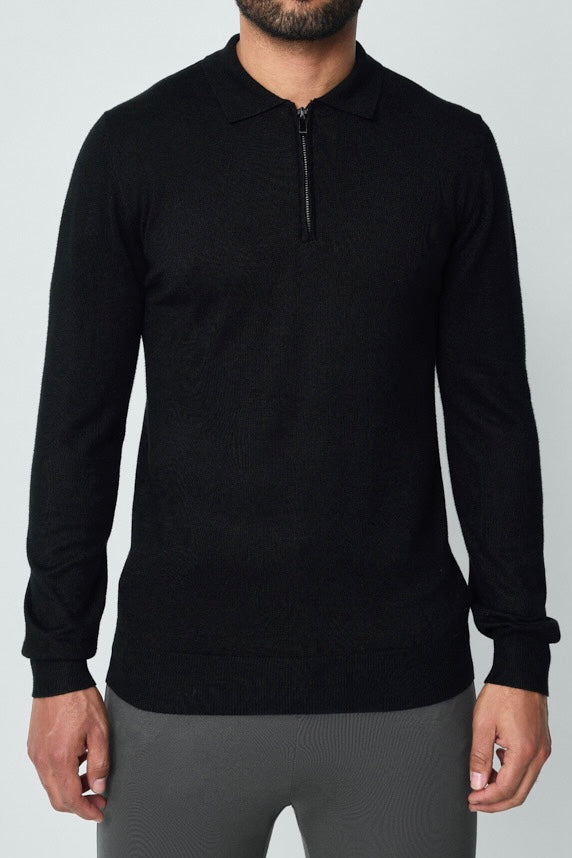 Zip Sweater Black