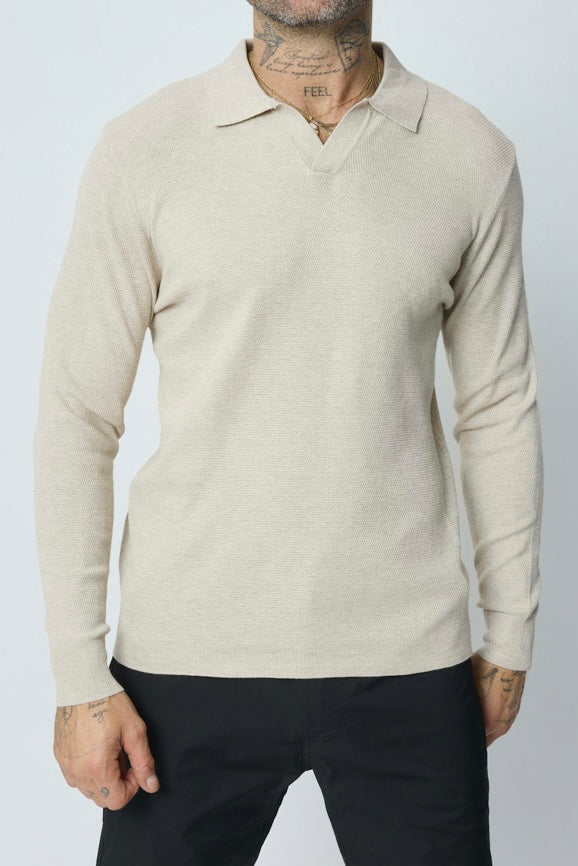 Card Polo Sweater Beige