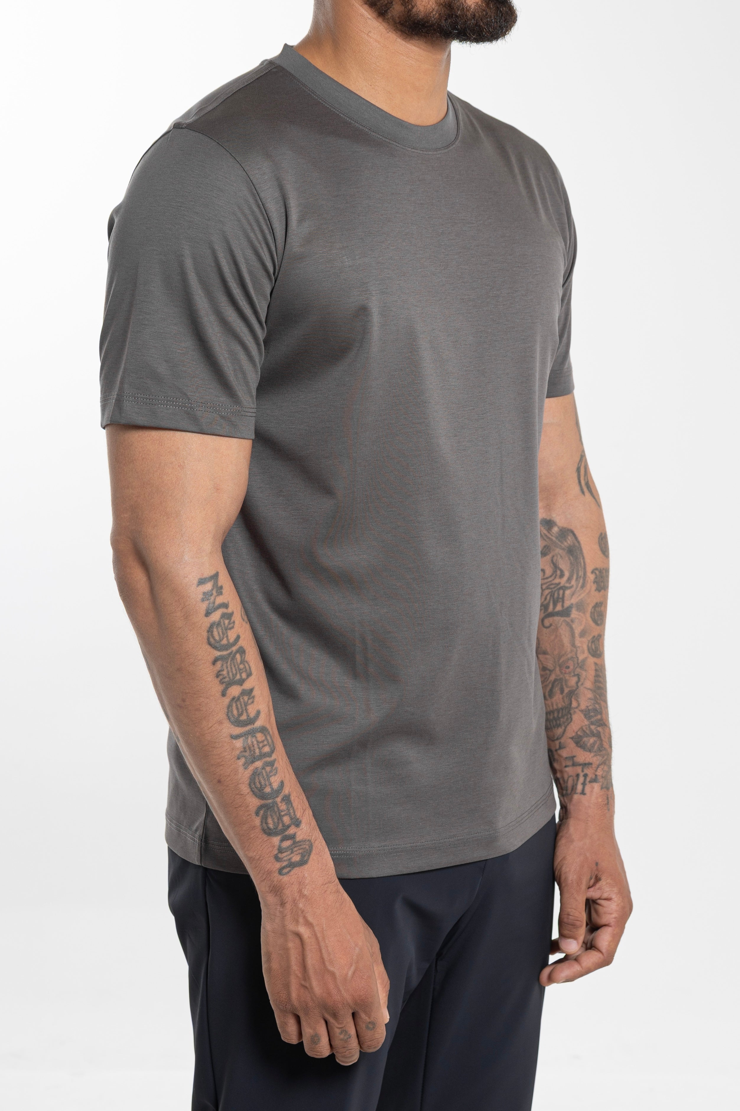 Mercerized T-Shirt Grey