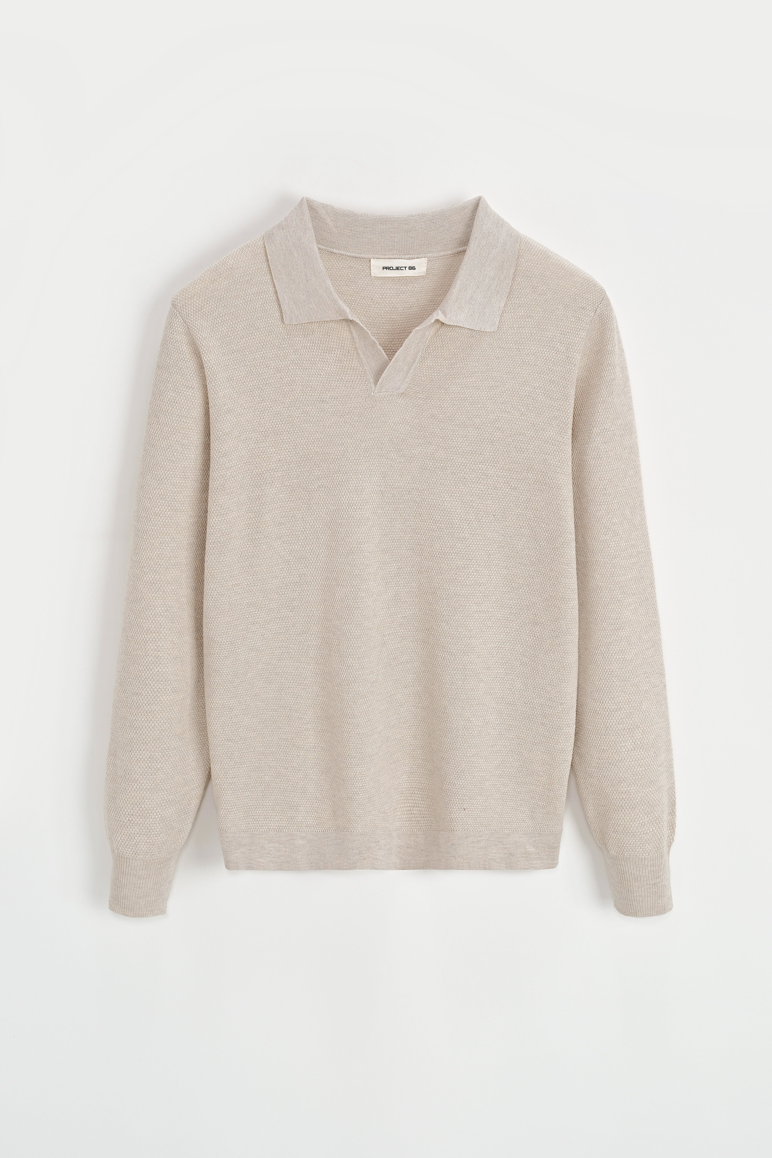 Card Polo Sweater Beige