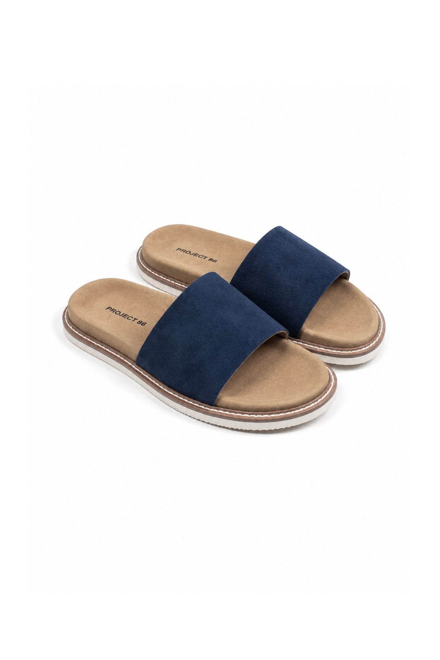 Suède Leather Slippers Blue