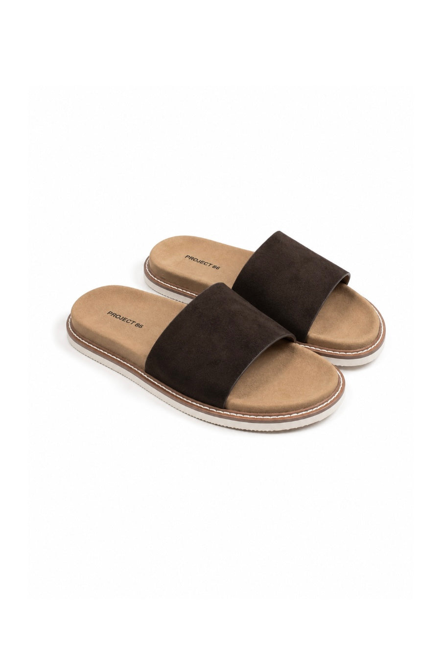 Suède Leather Slippers Brown