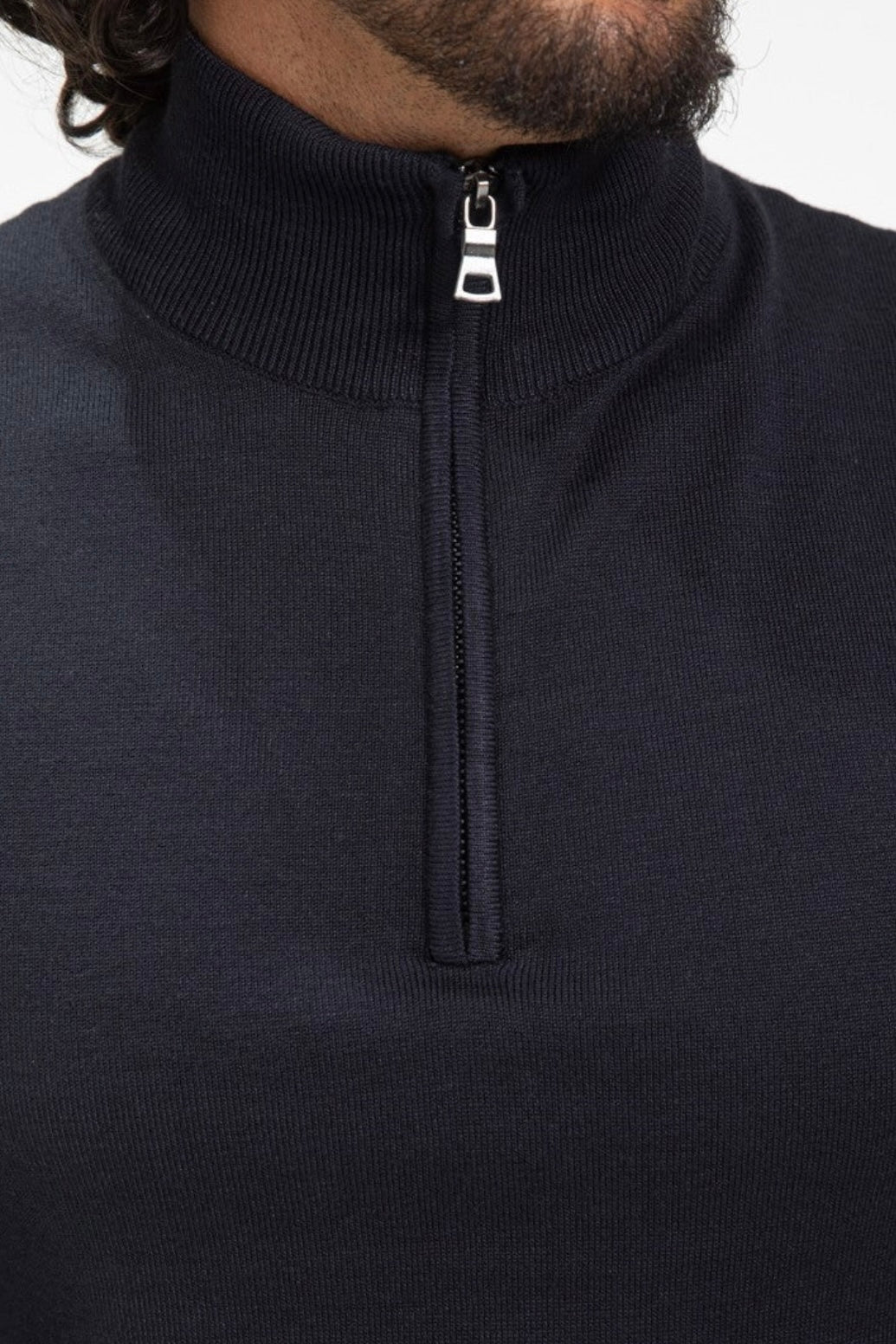 Half-Zip Sweater Dark Blue