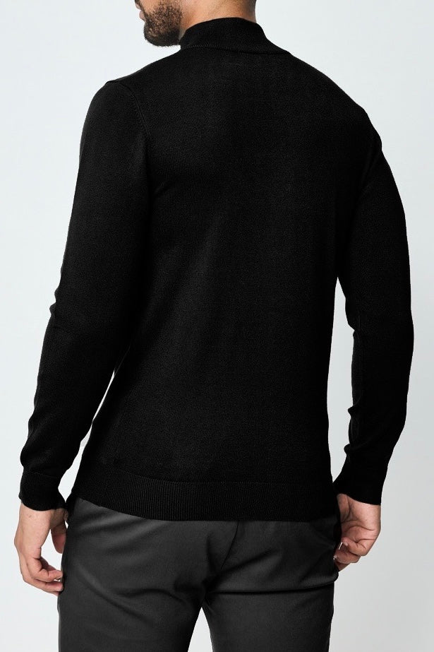 Half-Zip Sweater Black