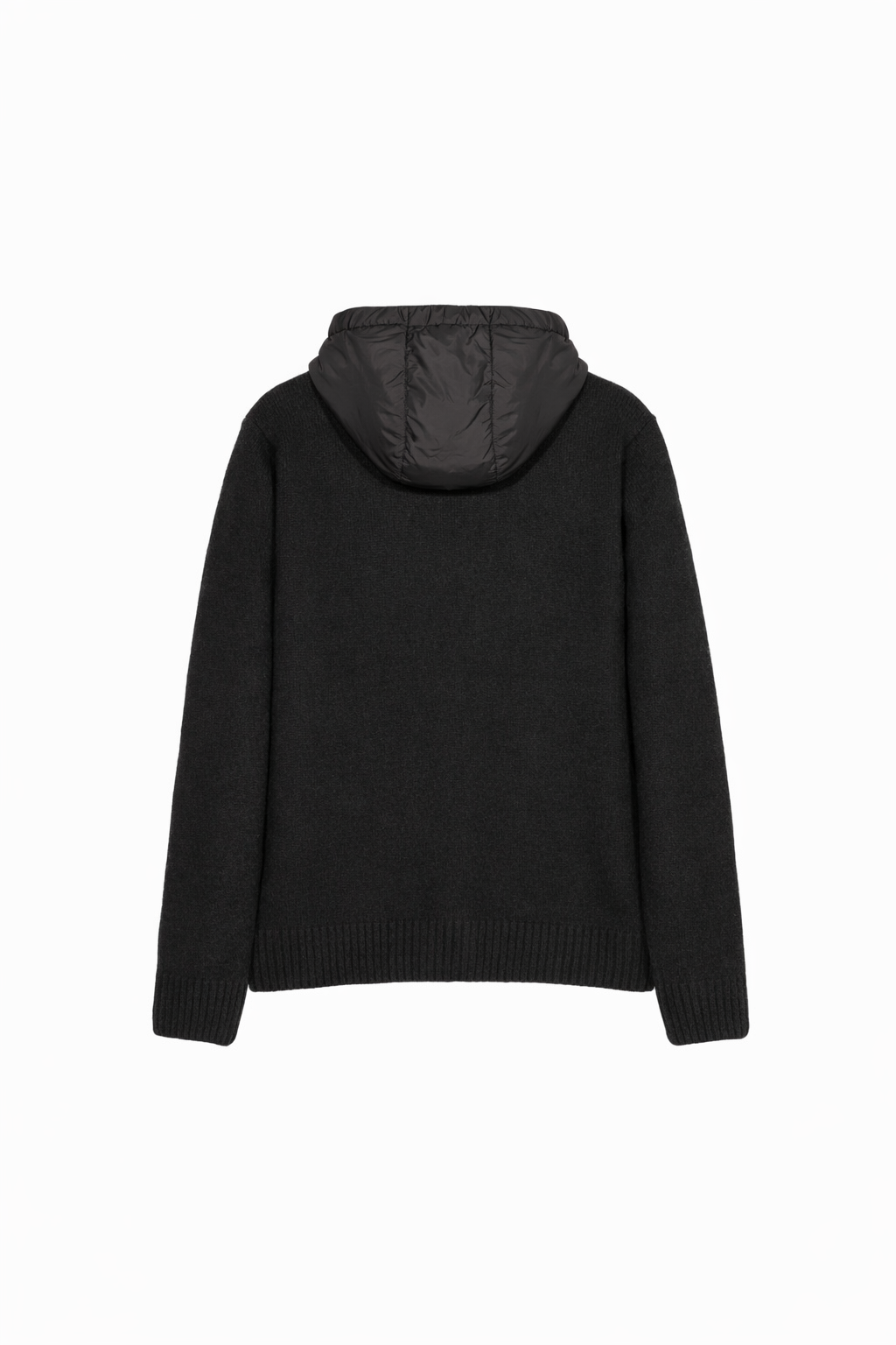 Essential Zip Hoodie Black | Back 