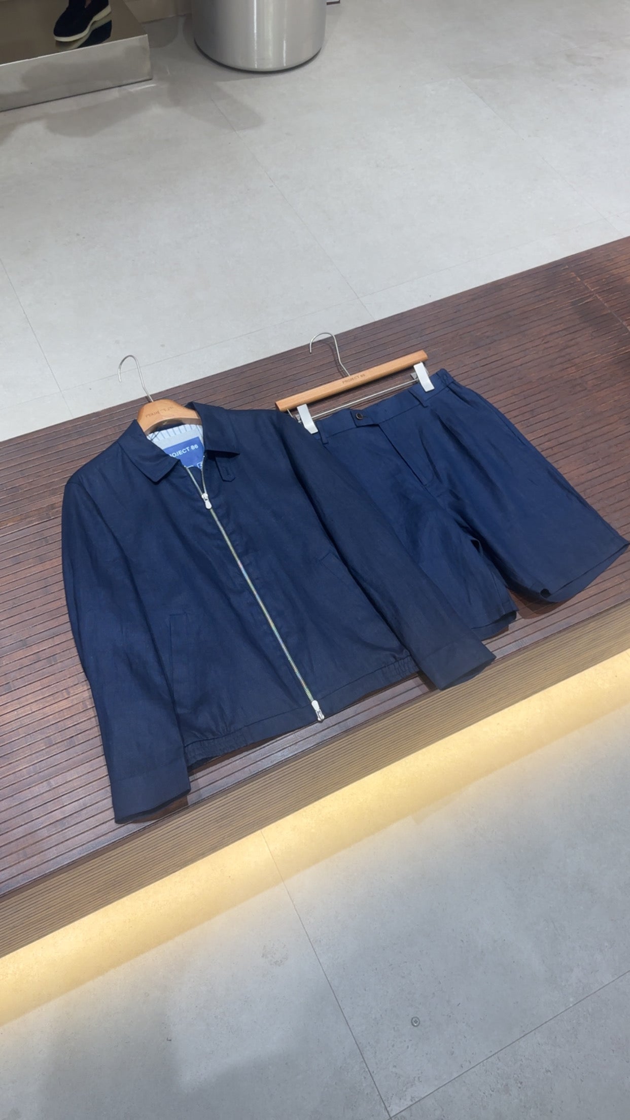 Linnen Set Marine Blue