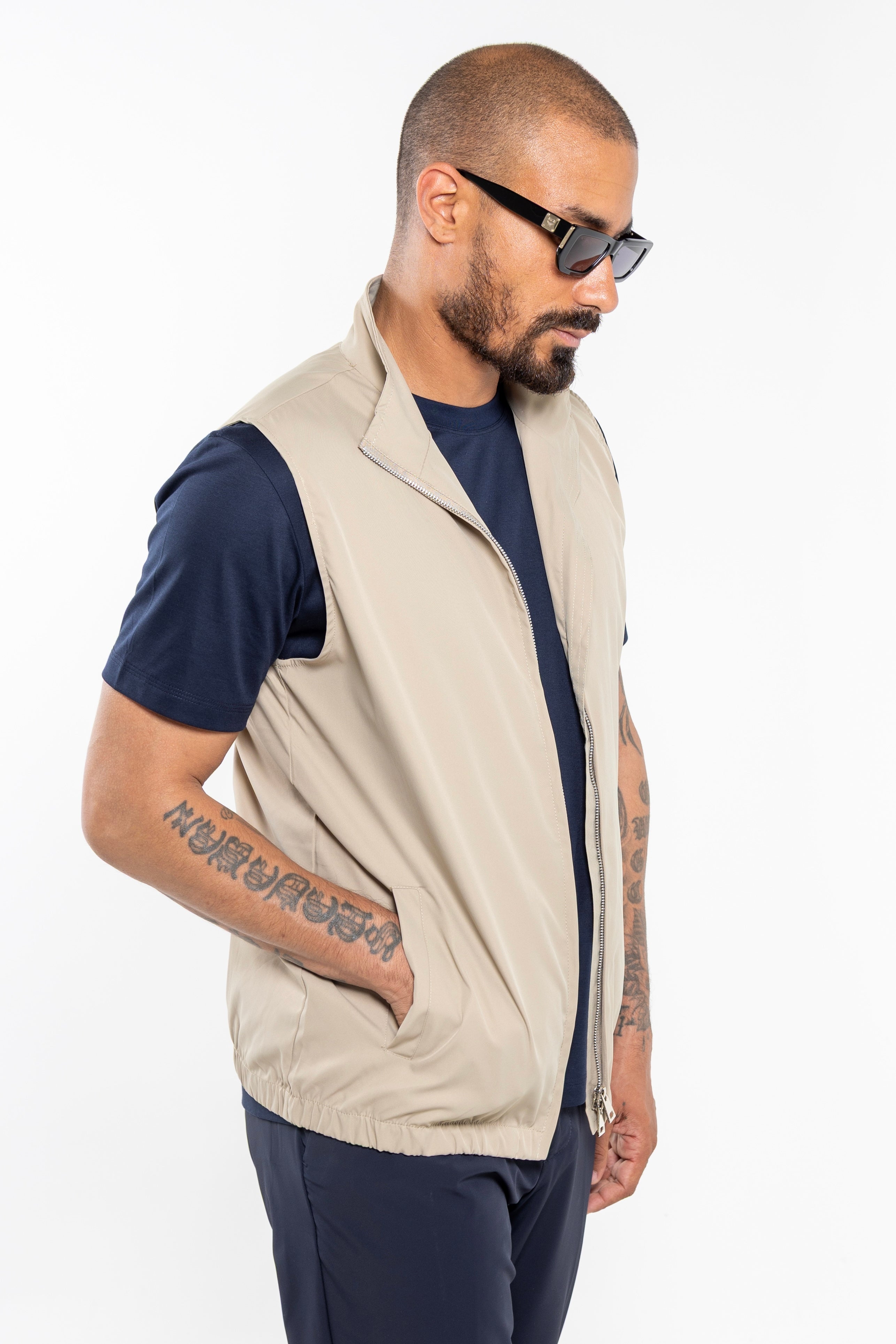 Tech Gilet Monta Beige