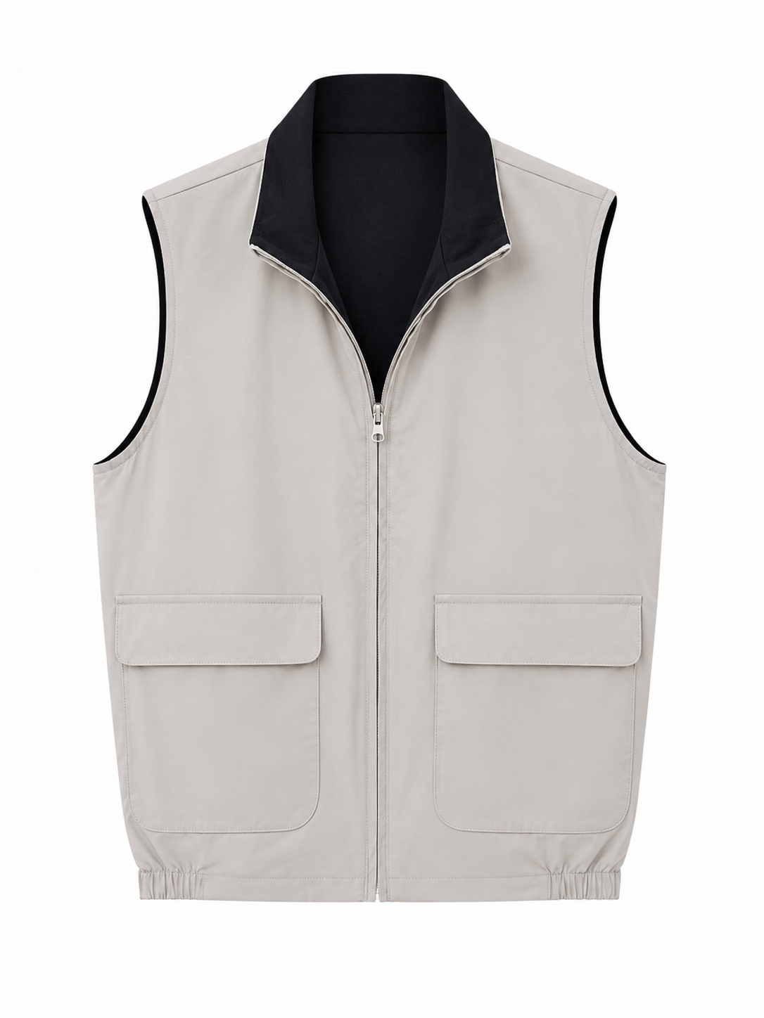 Severo Bodywarmer Tweezijdig Beige/Zwart