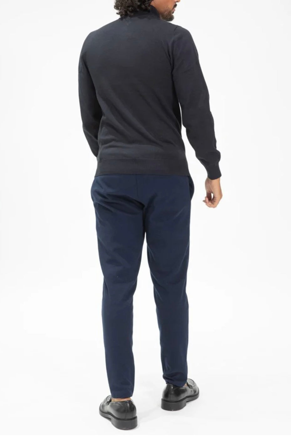 Half-Zip Sweater Dark Blue