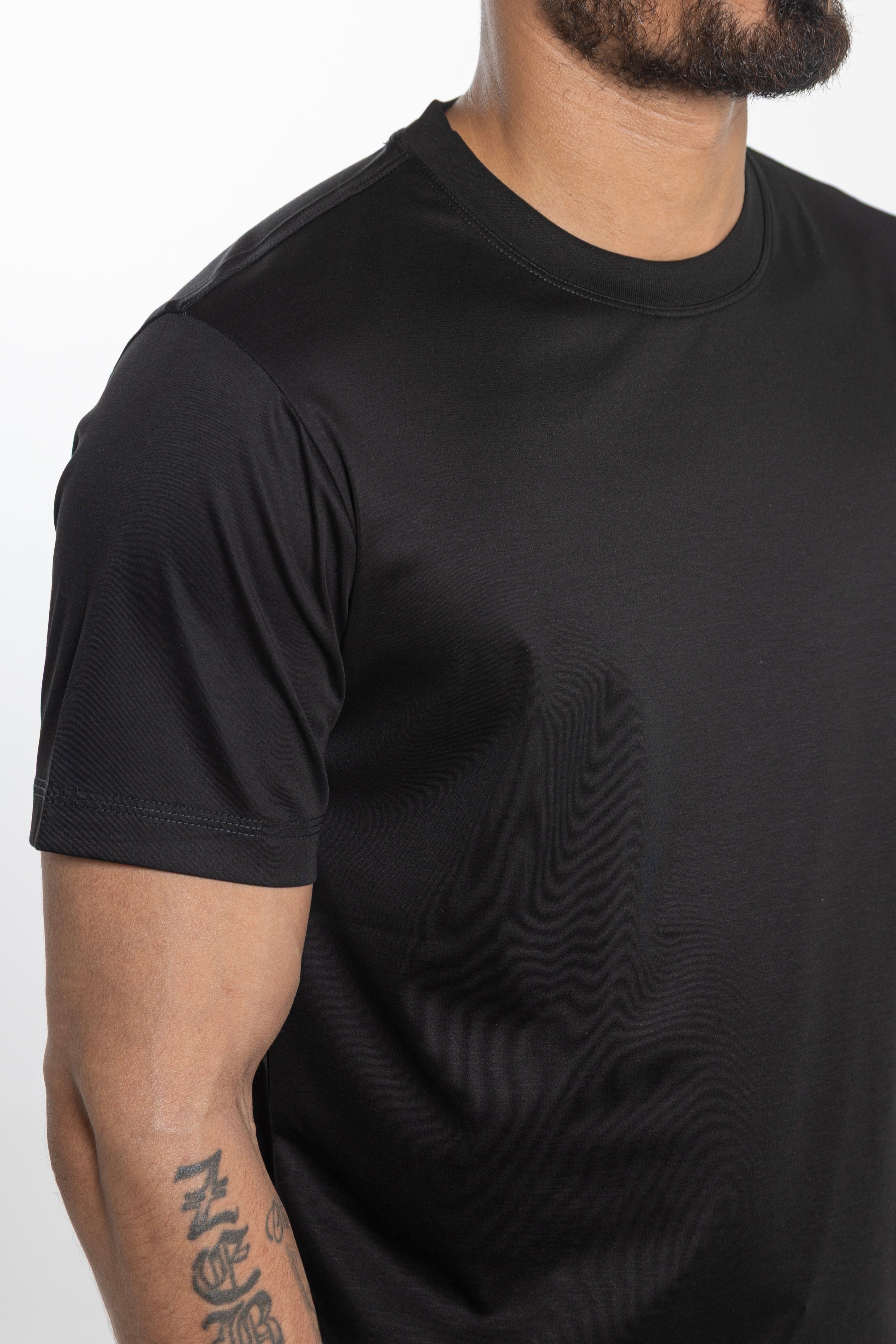 Mercerized T-Shirt Black
