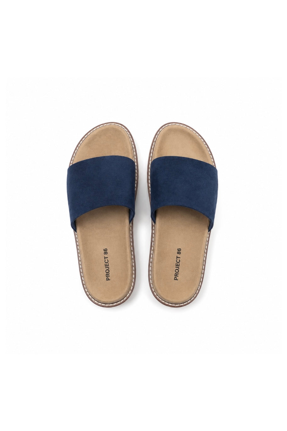 Suède Leather Slippers Blue