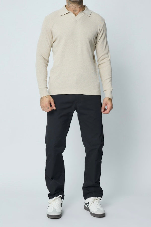 Card Polo Sweater Beige