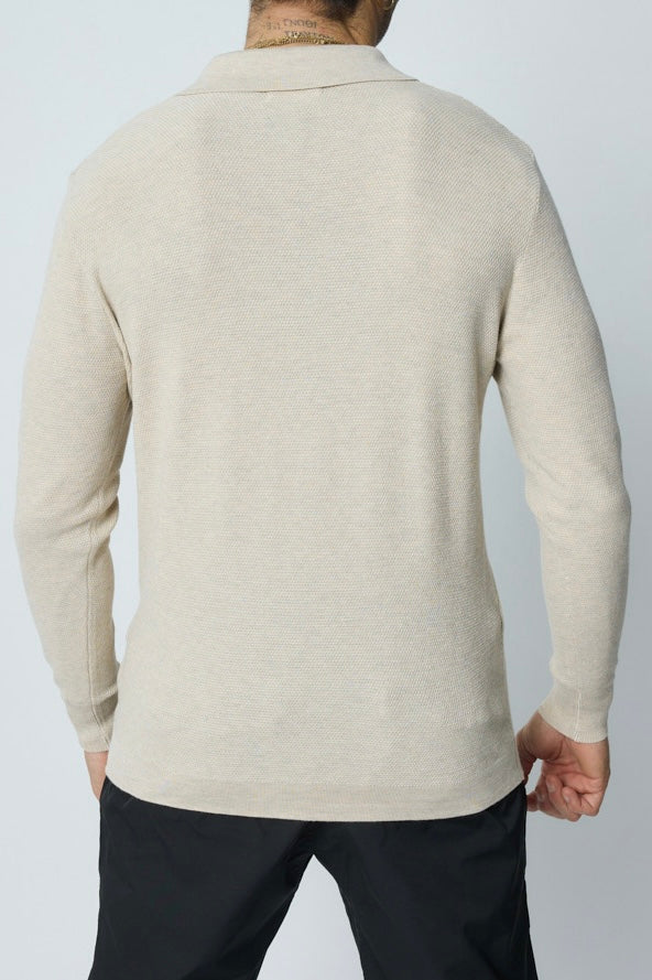 Card Polo Sweater Beige