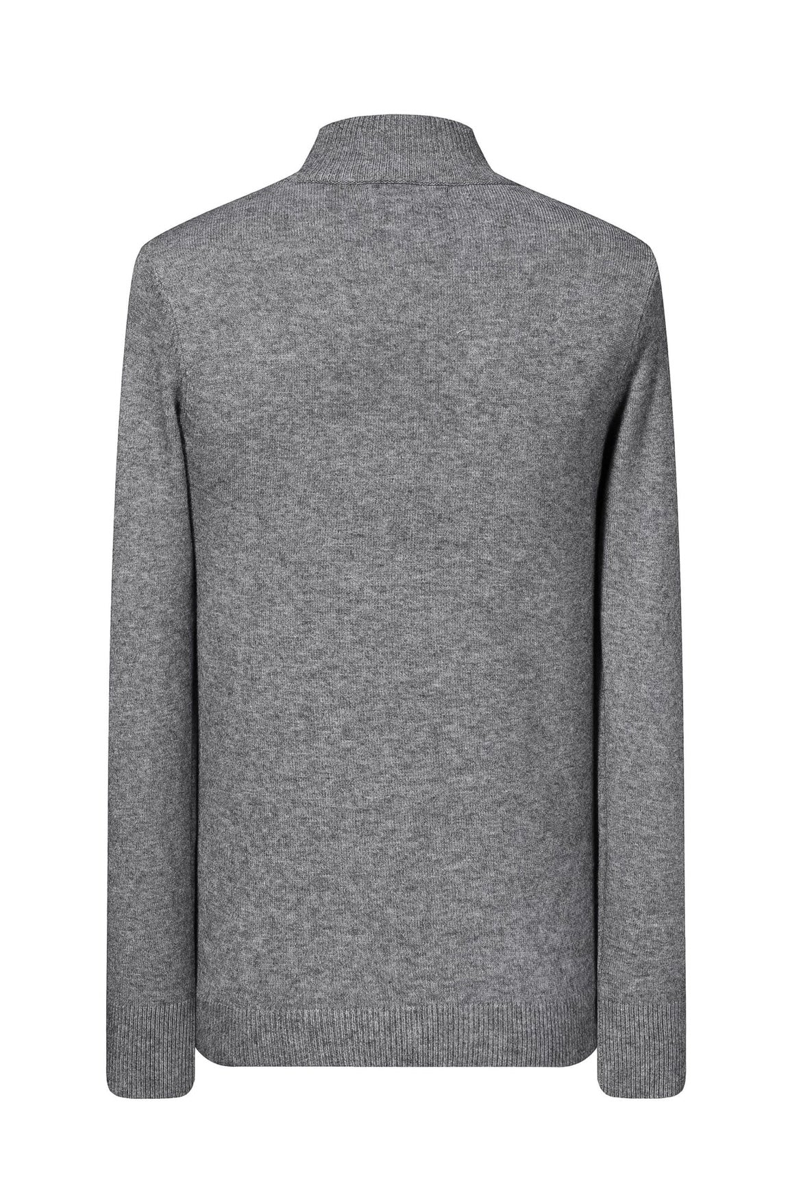 Half-Zip Sweater Fine Grey