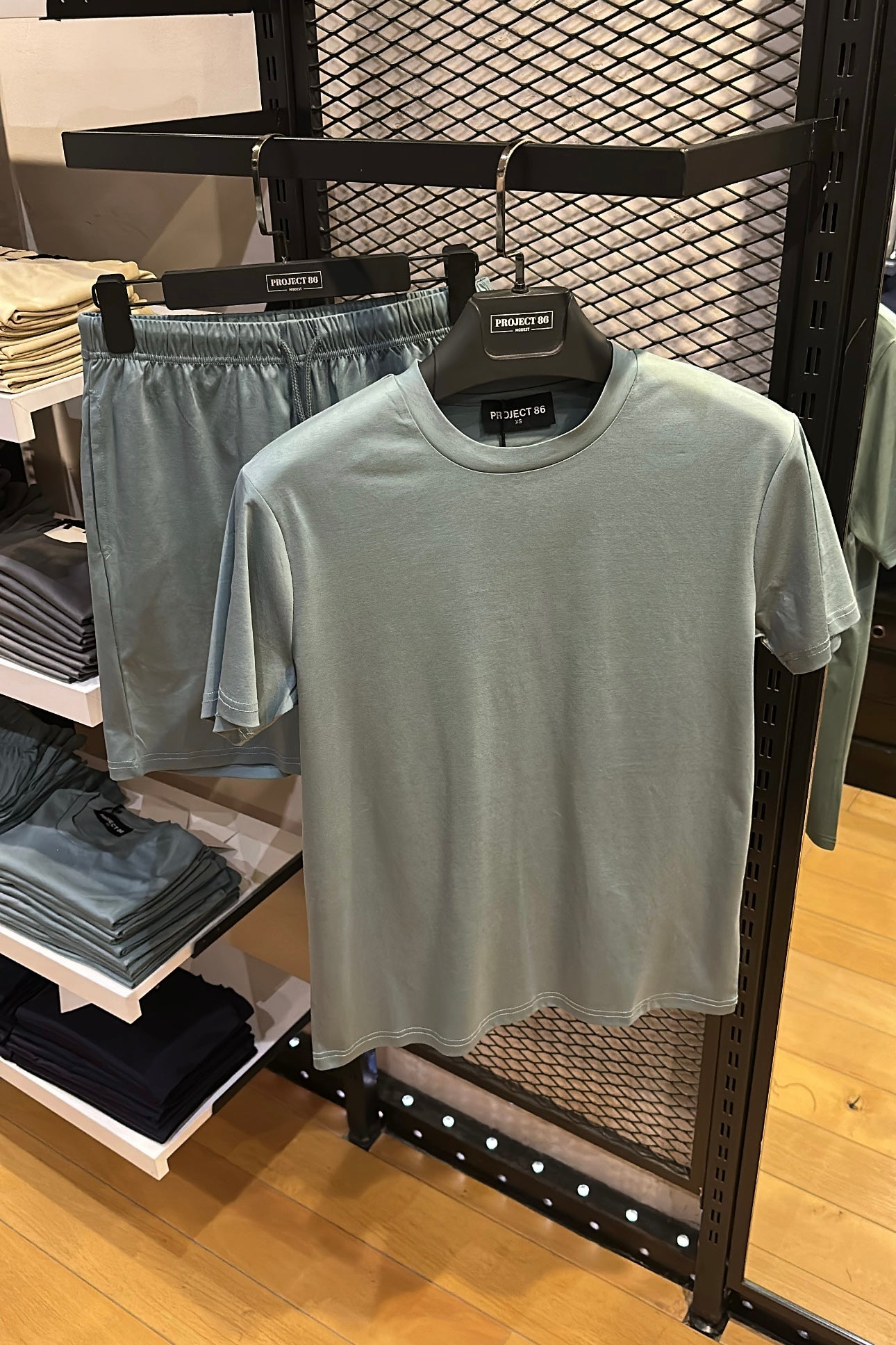 Mercerized Short Set Mint