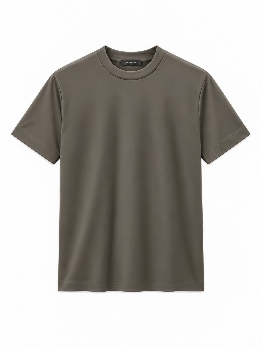 T-Shirt Double Mercerized Glans Khaki/Brown