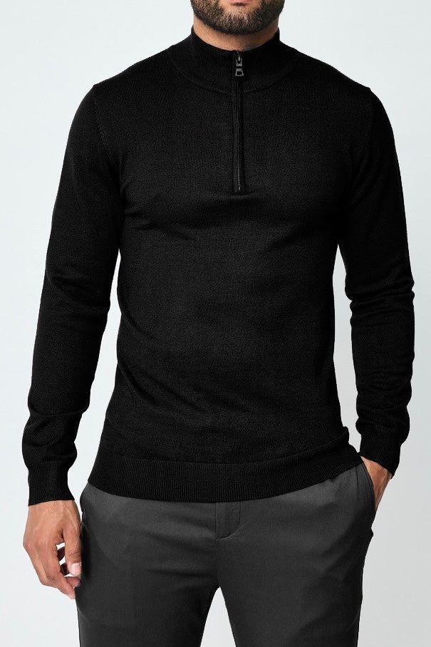 Half-Zip Sweater Black