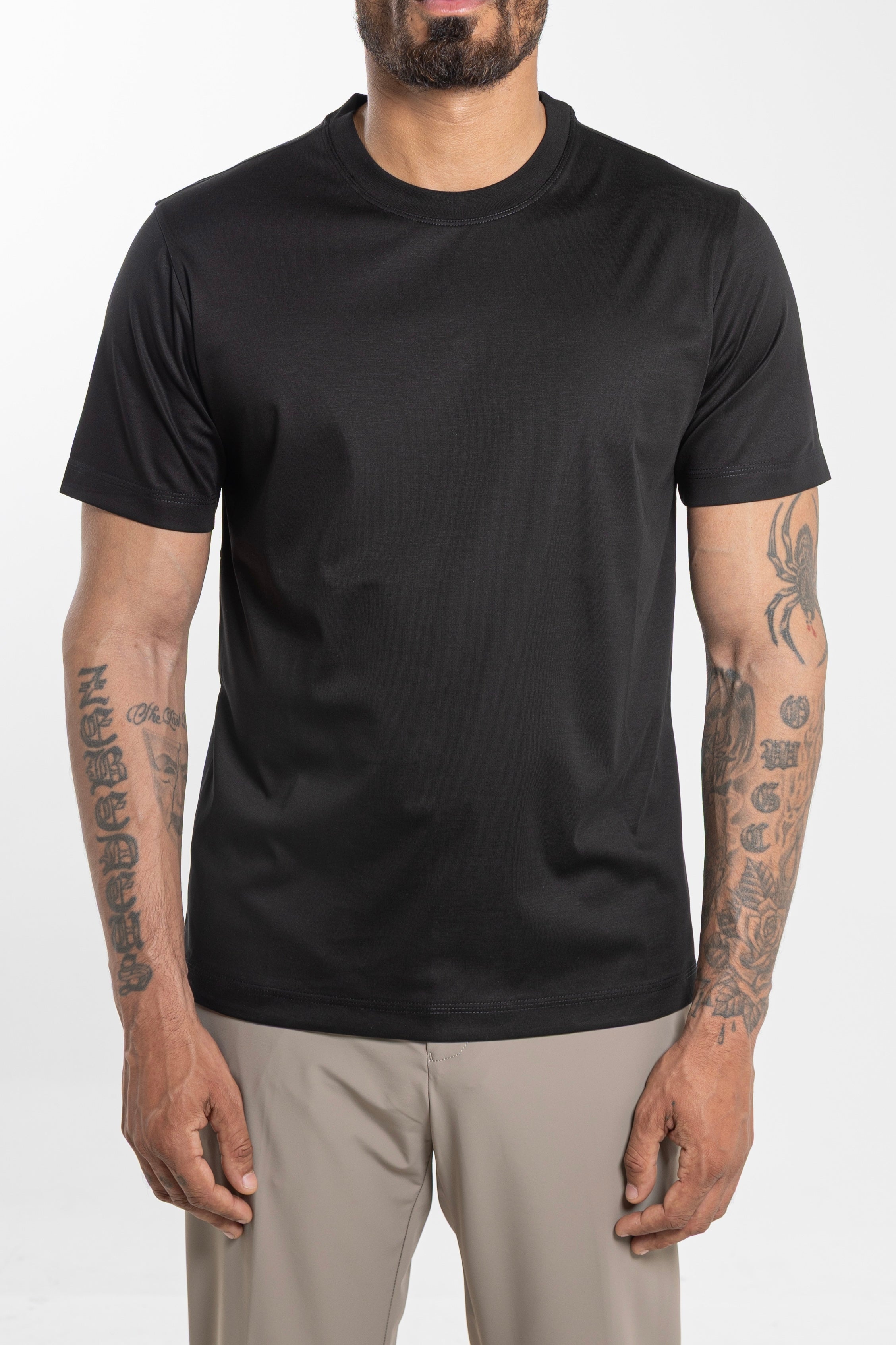 Mercerized T-Shirt Black