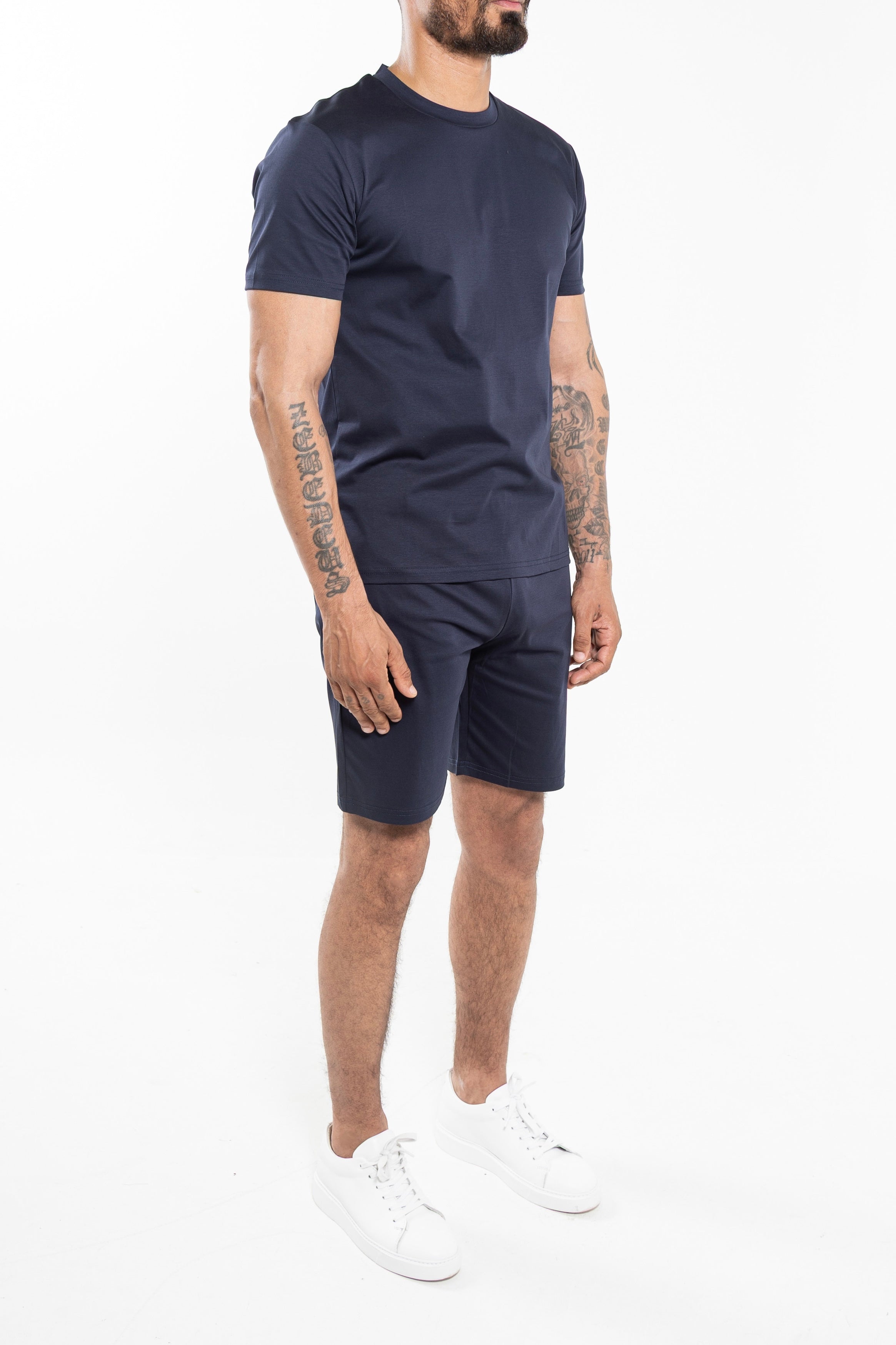 Mercerized Short Set Blue