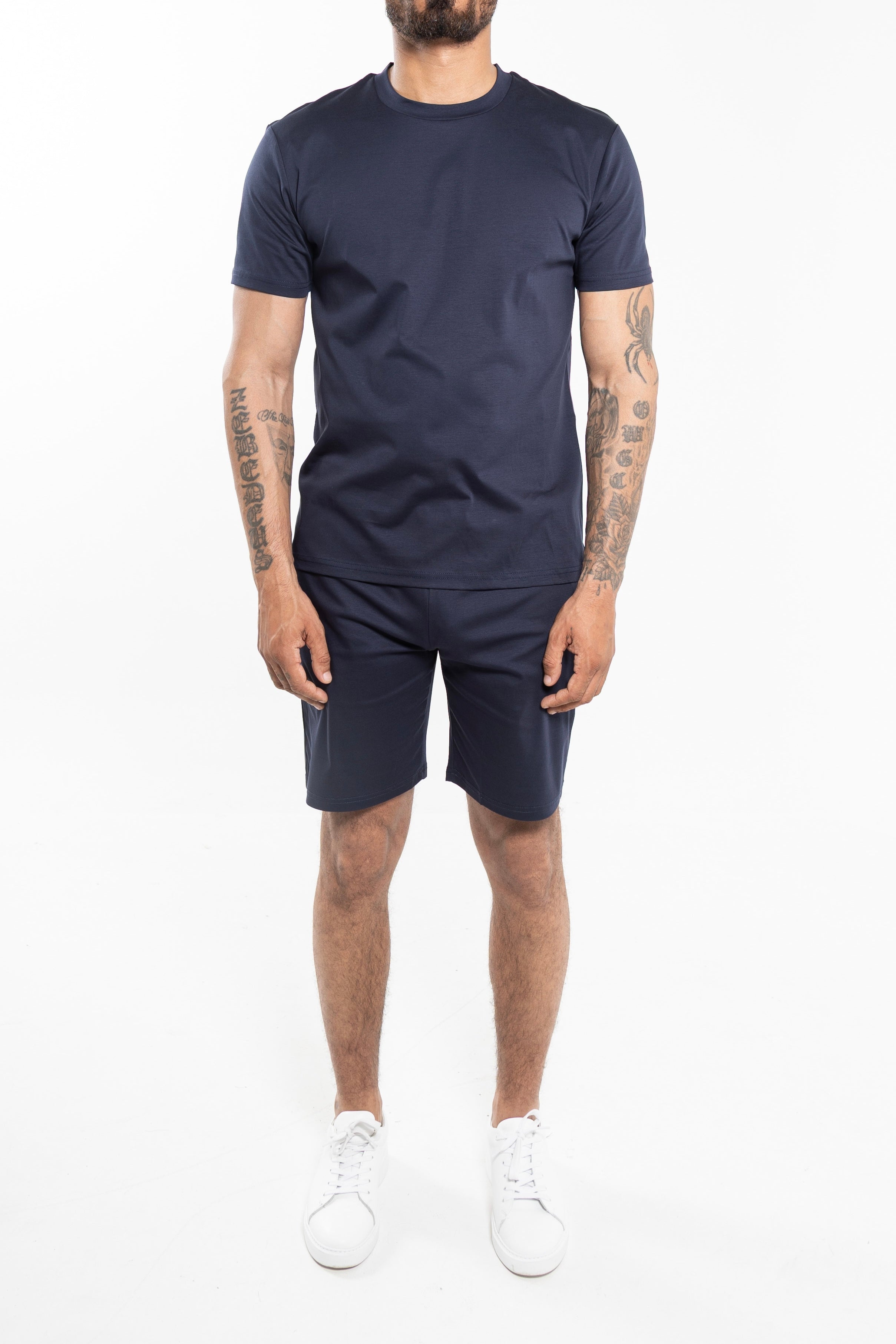 Mercerized Short Set Blue