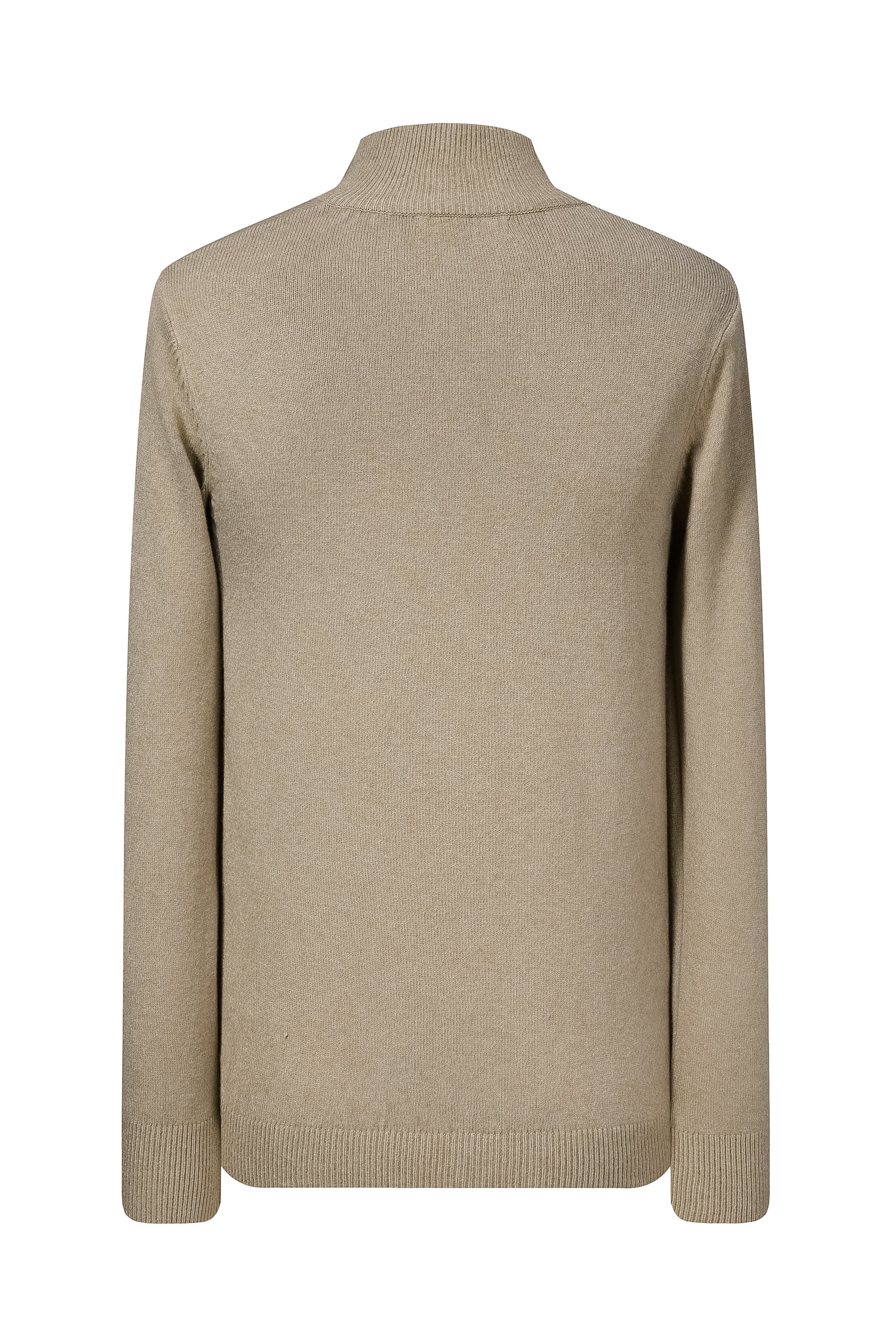 Half-Zip Sweater Fine Beige