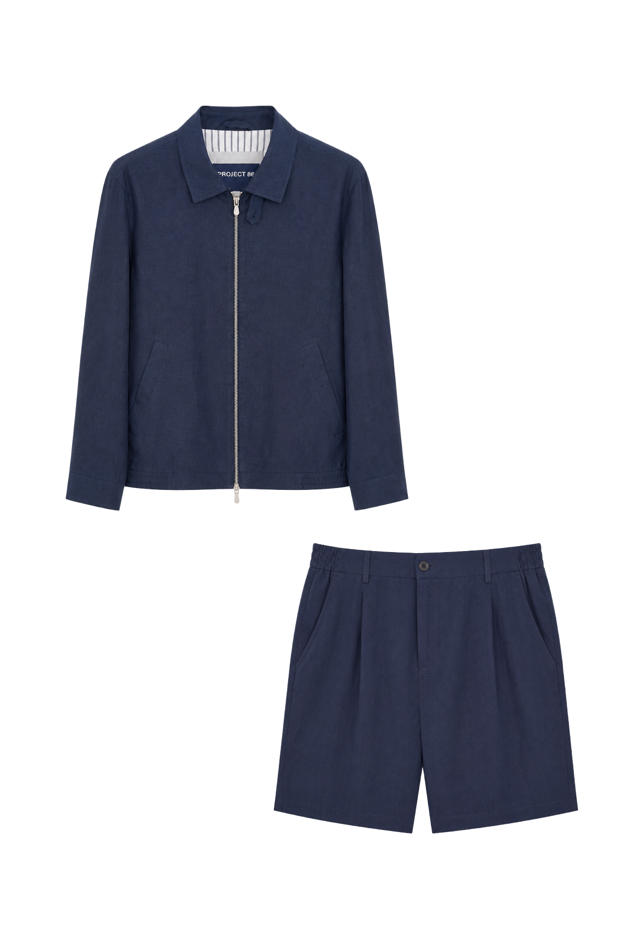 Linnen Set Marine Blue